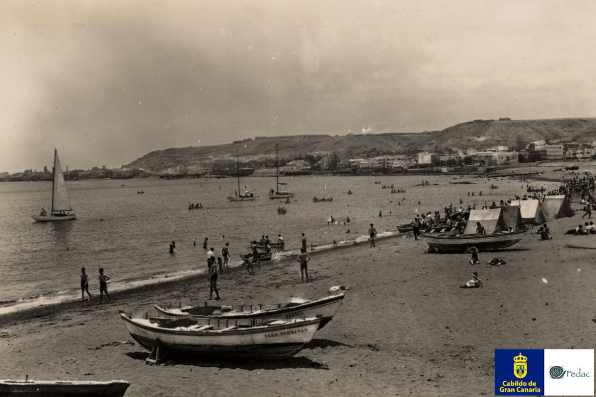 Playa las Alcaravaneras, 1945
